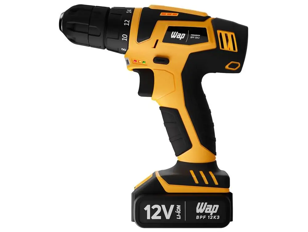 ماكينة حفر ومسمار ببطارية 12 فولت مع حافظة 13 قطعة BPF 12K3 - Bivolt