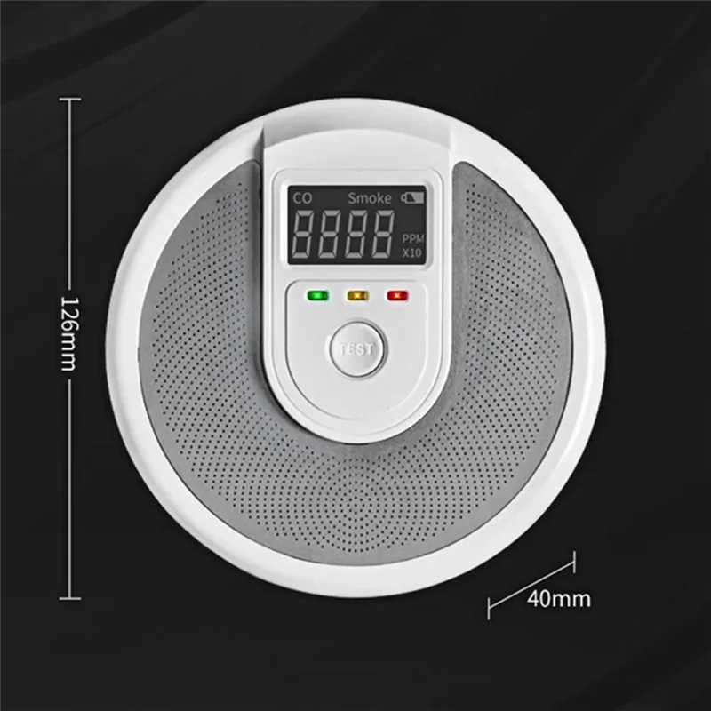 Daily Sale 2 In 1 CO And Smoke Alarm Detector Composite Independent Type Carbon Monoxide Sensor Fire Protection