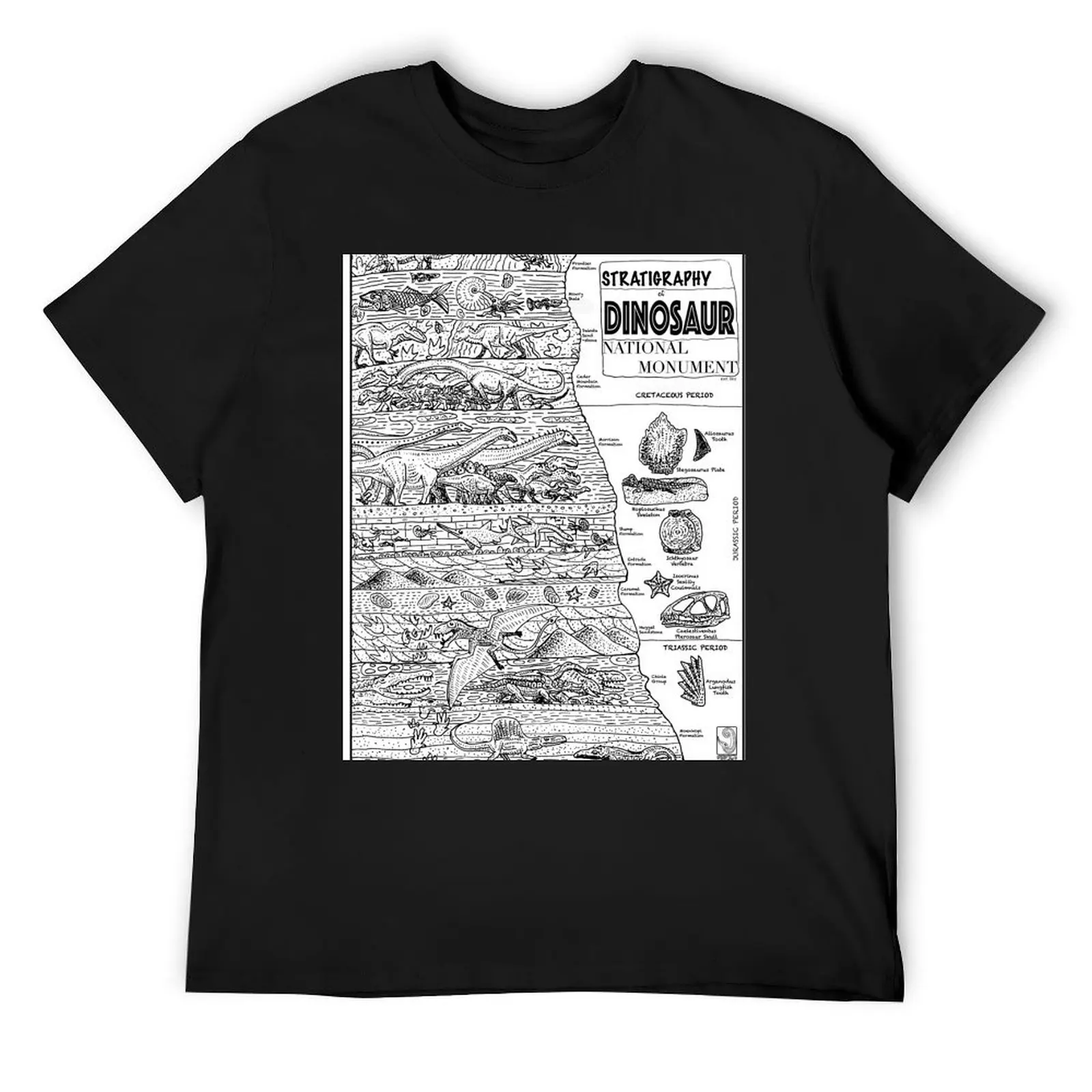 

Stratigraphy of Dinosaur National Monument T-Shirt baggy shirts hippie clothes shirts graphic sweat t shirt men 100℅ cotton