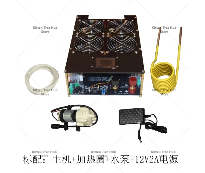 5000W ZVS 5KW/5000W induction heating machine, high temperature melting of gold, silver, copper and iron, welding, quenching and