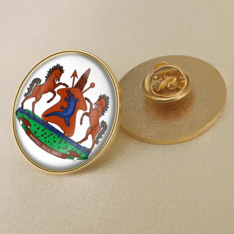 Lesotho National Flag Lapel Pins Country Badges