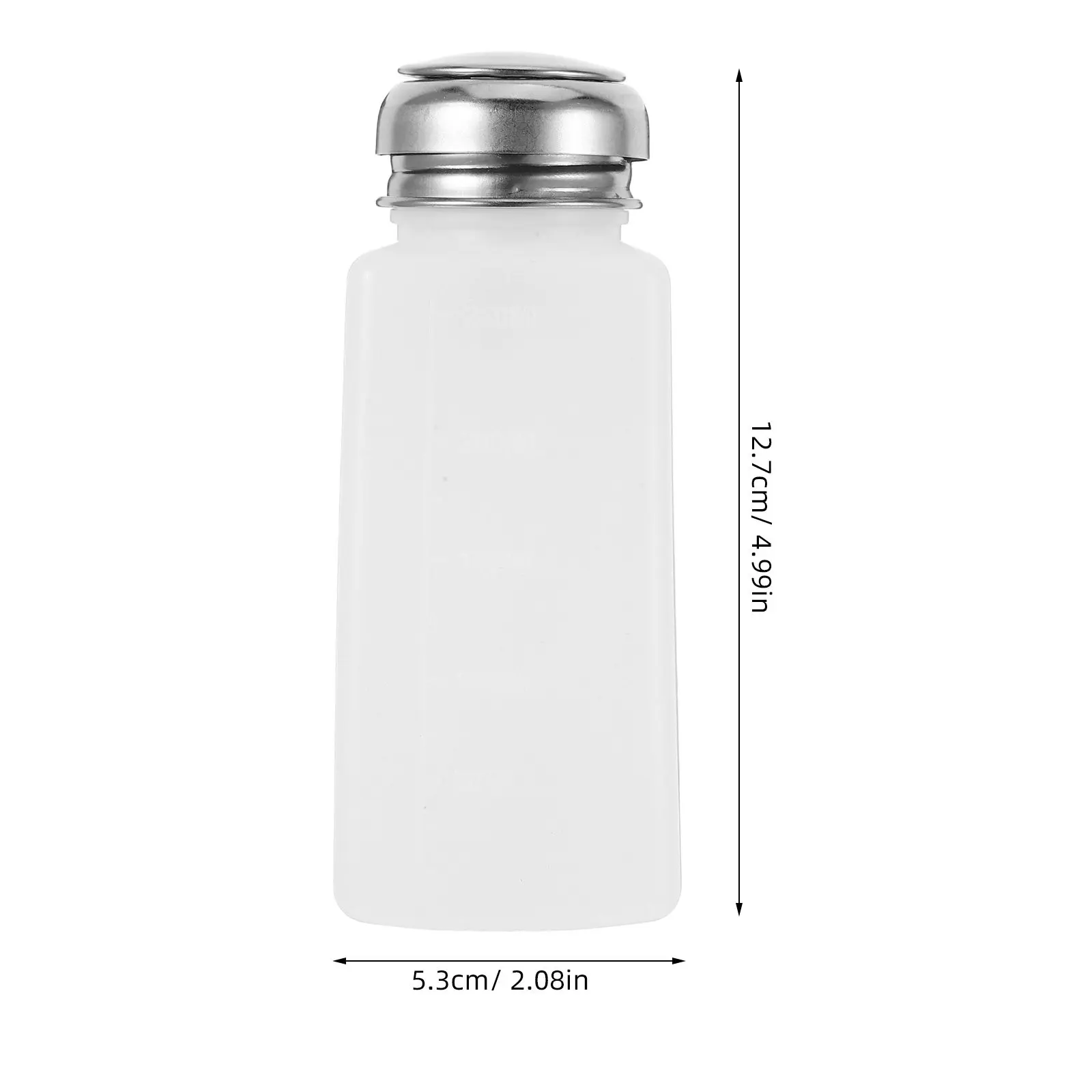 5Pcs Mini Pump Bottle Dispenser for Alcohol Nail Polish Remover Essential Oil Lotion Liquid Storage Compact Travel-Friendly