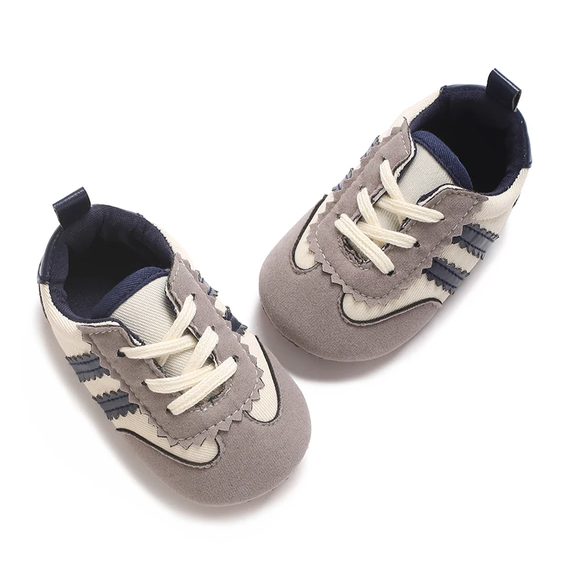 Spring and Autumn Baby Trendy Sneakers 0-12 Months Baby Comfortable Anti slip Learning Shoes