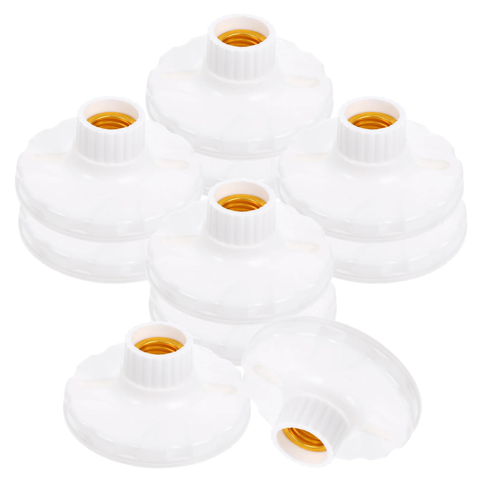 

10Pcs Flame Retardant Light Bulb Socket E27 Lamp Base Modern Pendant Light Fitting Replacement Parts for Home Decor