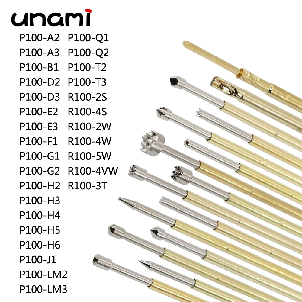 Spring Test Probe Pogo Pin P100-A P100-B1 P100-B1 P100-D P100-E P100-F1 P100-G P100-H P100-LM2 P100-Q P100-T2 R100-2S R100-2W