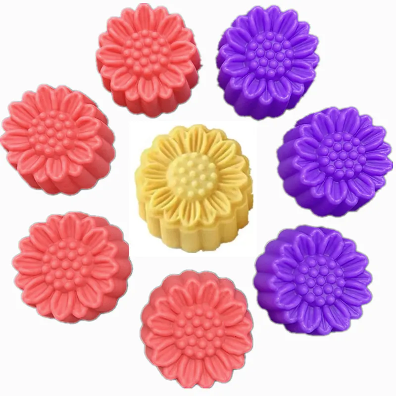 

20Pcs 5cm Big Daisy Flower Cake Mold Cupcake Cup Heat Resistant Silicone Soap Chocolate Pudding Ice Molds Baking Tools Bakeware