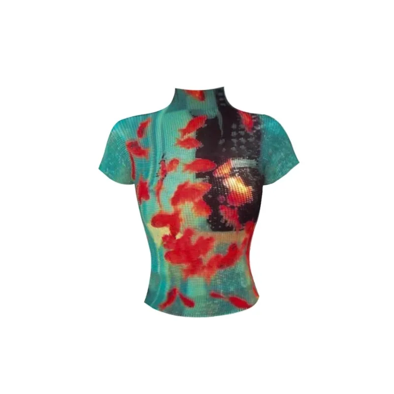 Goldfish pleated top