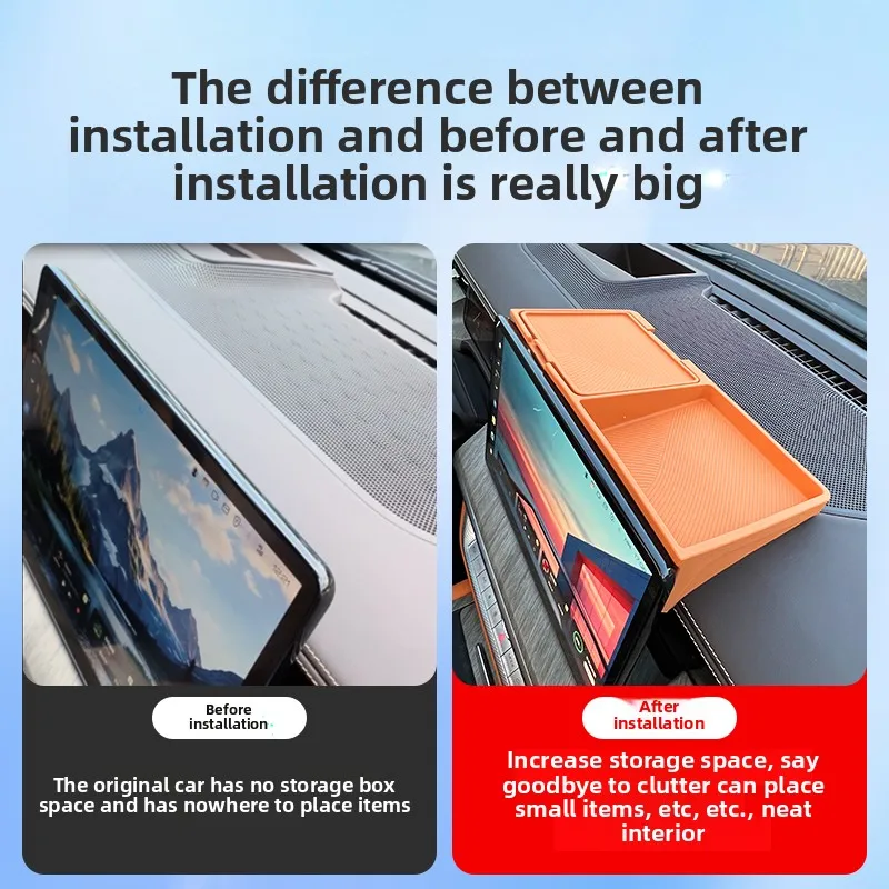 

Car Central Control Screen Rear Storage Box Fit for Tank 500 Hi4-T Auto Screen Rear Silicone Storage Box Interior Upgrade Parts