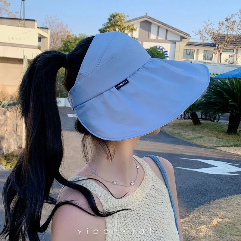

Hat Women's Korean Style Summer New Empty Top Sunscreen Fisherman Hat Sun Fashion Hliday beach Hat Wholesale