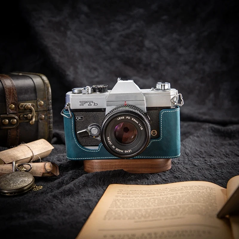 

Чехол для Canon FTb ручной работы из натуральной кожи, получехол для камеры, кожаная сумка для камеры, защитный чехол, аксессуары для фотосъемки
