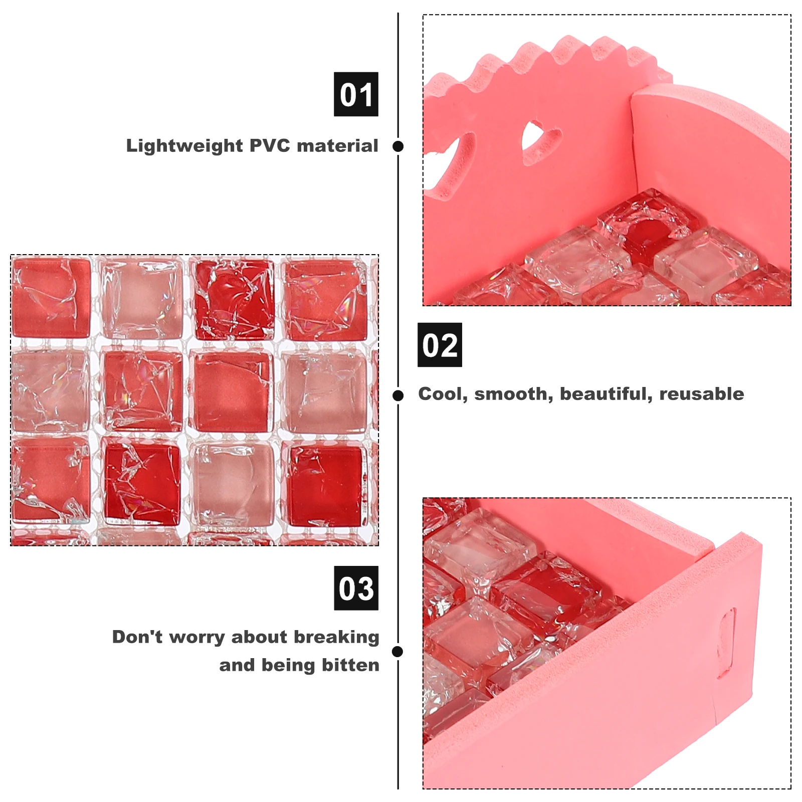 

2pcs Hamster Summer Cooling Bed Mat Small Pet Nest Crystal Pad Reusable Hamster Accessories For Rabbits Goffins With