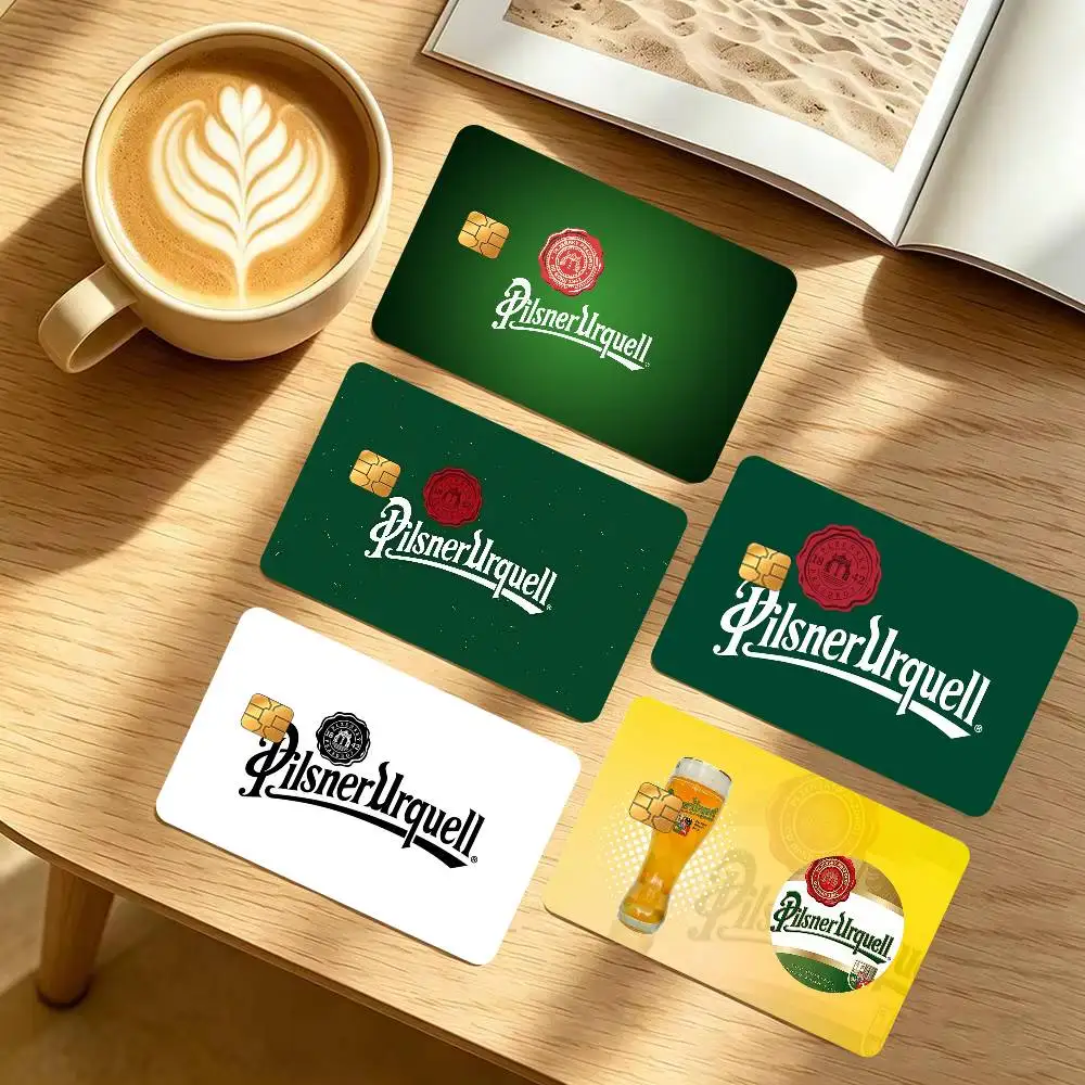 logo Beer Brand Anime fun Credit Card Skin Stickers For Bank Card Bus Metro Card Sticker Waterproof Women P-Pilsner-U-UrquellS