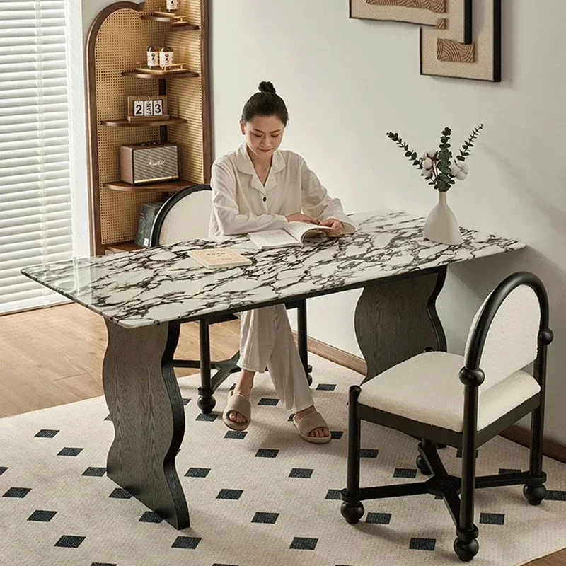 Tavolo da pranzo moderno nordico Cucina Conferenza Balcone Lounge Tavolo da pranzo per scrittura Designer Mesas De Jantar Mobili da giardino