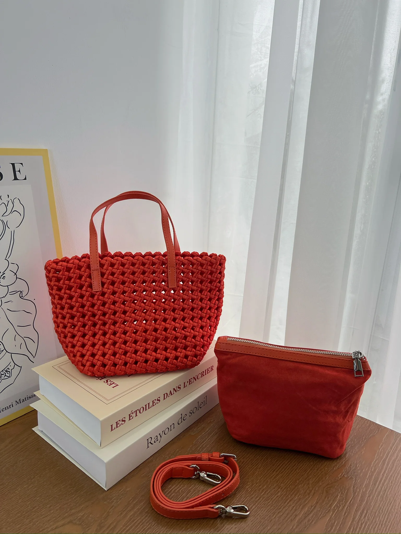 

Women's Crossbody Bag Hand-woven durable polyester material Fabric Hidden Pockets Ideal for Commute Shopping