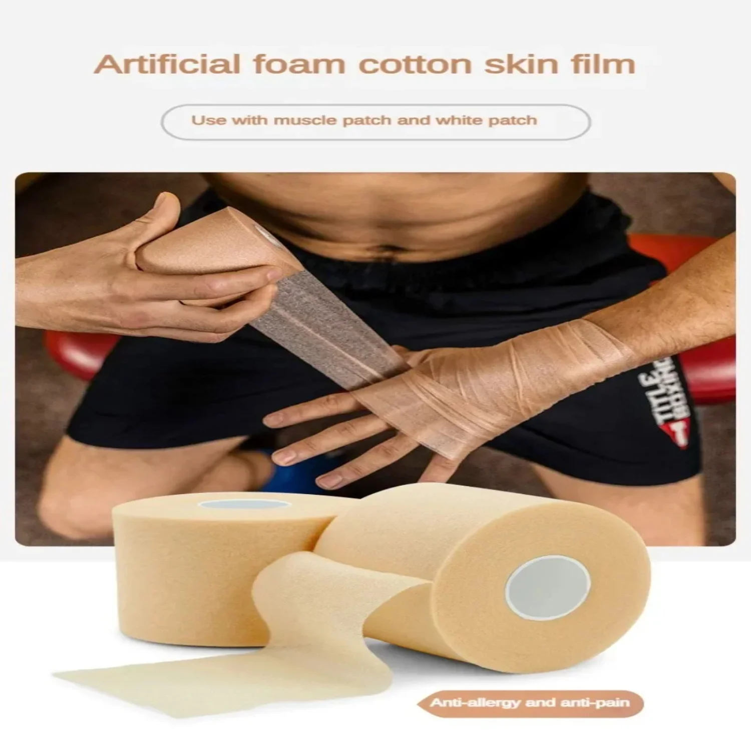 أشرطة علم الحركة الرياضية Elastoplast ضمادة الرياضة وسادات الكوع والركبة فيلم رغوة Underwrap الرياضة قبل التفاف شريط رياضي خريطة