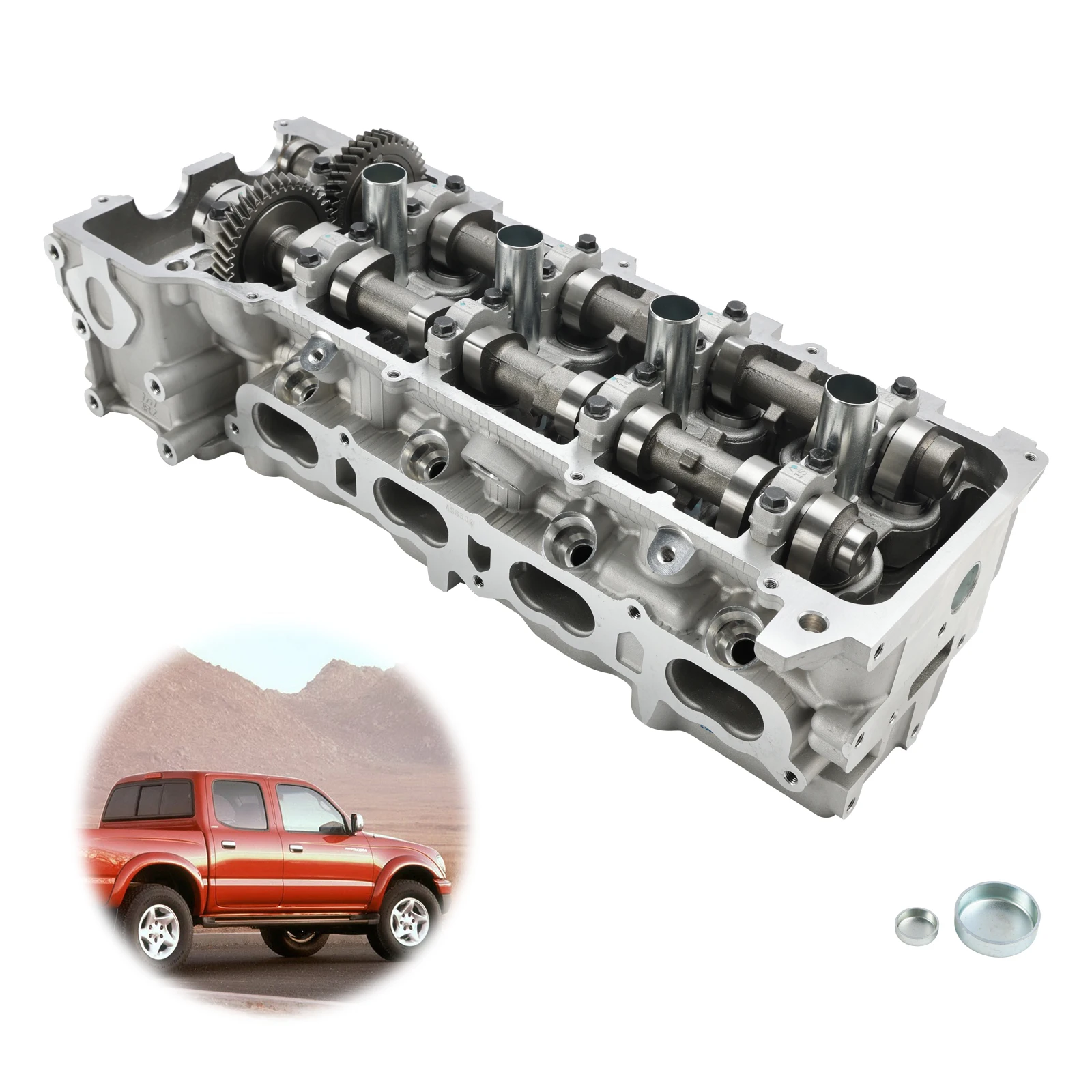 Cylinder Head for Toyota Tacoma 2.4L 2.7L 2RZFE 3RZFE ES72182 4 ports  2001-2004