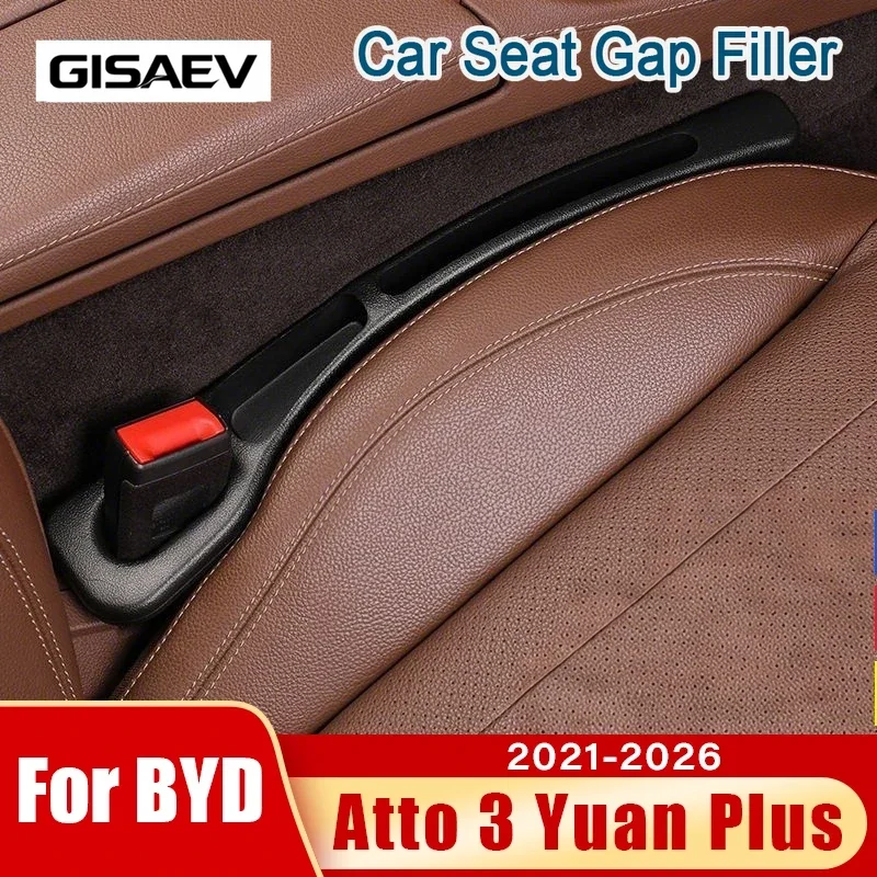For BYD Atto 3 Yuan Plus 2021 2022 2023 2024 2025 2026 Atto3 EV 2PCS Car Seat Leak Proof Strips Gap Side Seam Filler Storage