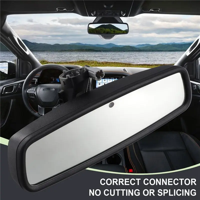 Car Interior Rearview Mirror W/Auto Dim Anti-Glare CU5A-17E678-BB For Ford Ranger Kuga Everest Escape 13-24 CU5A17E678BA-T61C view 2