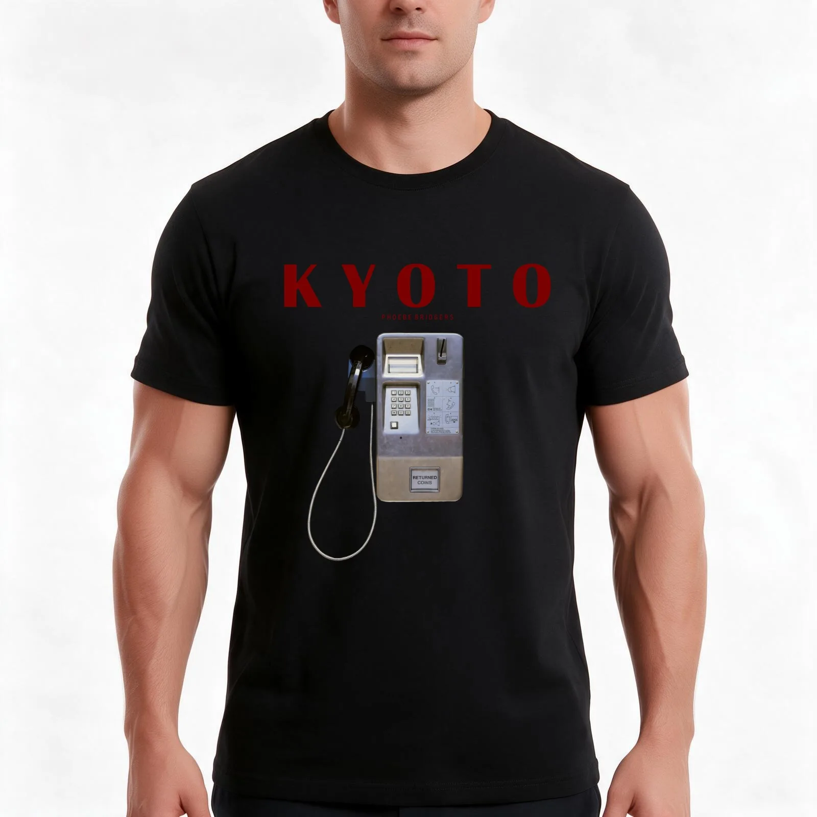 kyoto by phoebe bridgers T-Shirt, Summer Casual Cotton Tee, Oversized Streetwear Tops, Vintage Graphic Print, Unisex Men Women