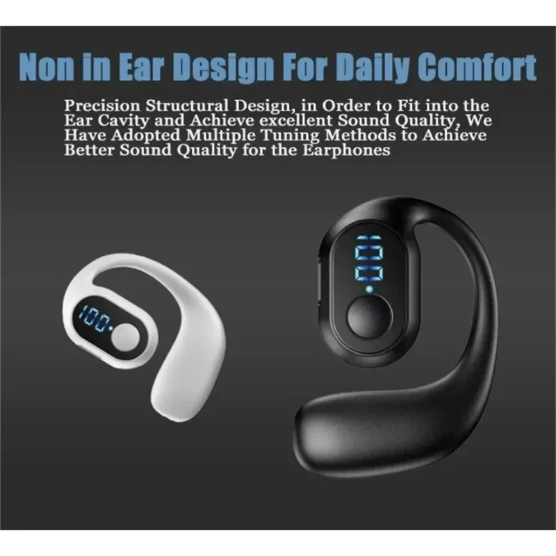 Original NEW KY2 TWS Single Ear Bluetooth Earphones Sports Earphones with Hanging Ear Stereo Morning Earphones Are Mini Portable