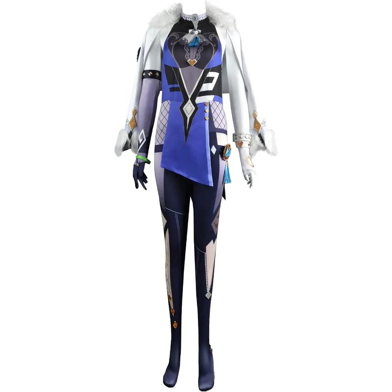 

Fulujiacos Game Genshin Impact Cosplay Costume Women Jumpsuit Anime Outfits Halloween Clothing