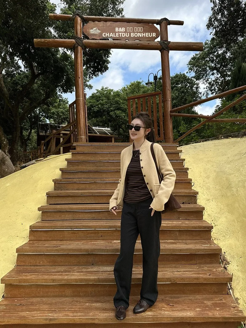 

Warm Casual Pants AIMURSE Slim Fit Versatile Cotton Straight Leg Pants for Everyday Wear Winter Collection