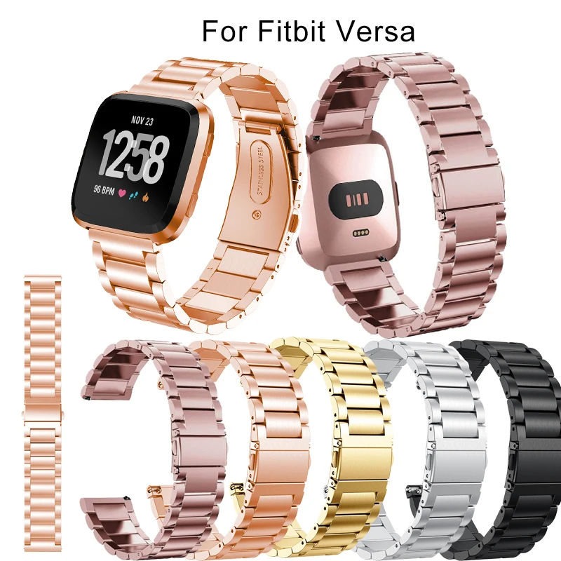 

Stainless Steel Watch Strap For Fitbit Versa 2 Smart Wristband Metal Replace Bracelet For Fitbit Versa Lite Correa Accessories