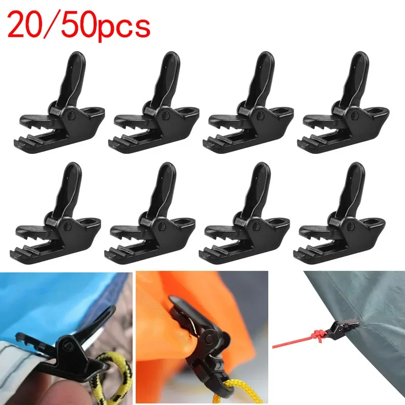 Awning Clamp Clips Outdoor Canopy Camping Tent Holder Shades Accessories Tighten Tool Garden Gazebos Tarp Fixed Clip