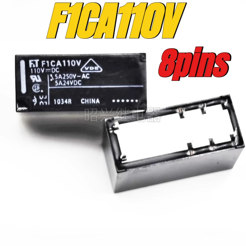 

（Brand New Original）1pcs/lot 100% original genuine relay:F&S F1CA110V FT 5A 110VAC FICA110V 8pins