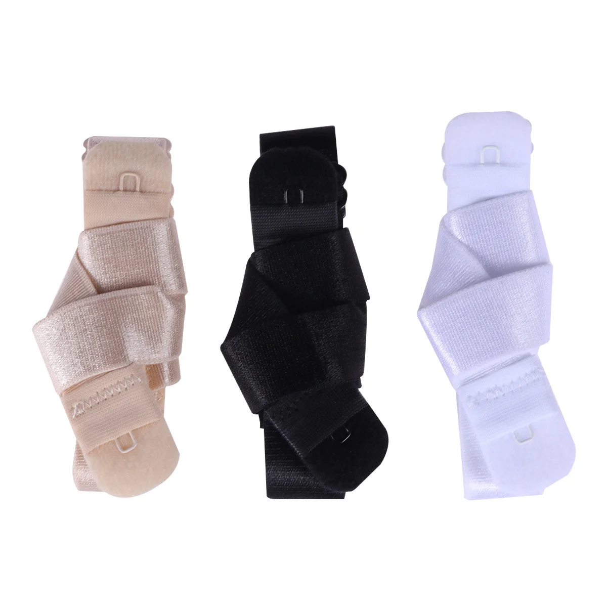 Convertidores extensores de correa de sujetador con espalda baja para mujer, cinturón ajustable de algodón y poliéster duradero para Tops de vestido de verano, 3 uds.