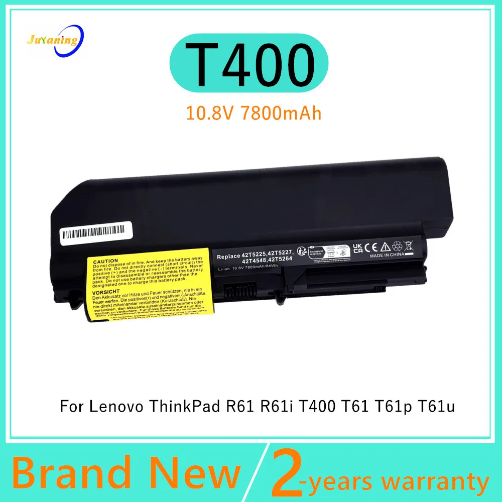 

42T4530 Laptop battery For Lenovo ThinkPad R61 R61i T400 T61 T61p T61u 42T4533 41U3196 42T5226 42T5265 42T4532