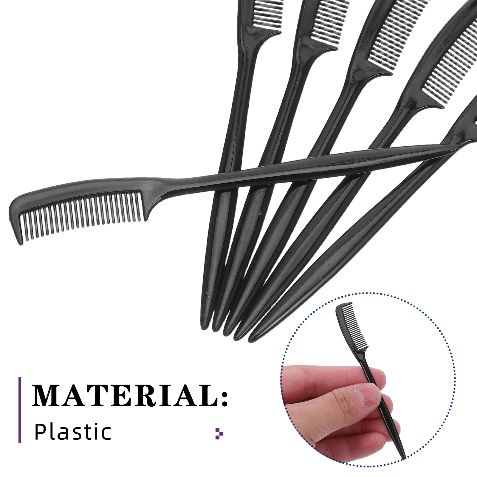 100 قطعة مشط صغير للحواجب والرموش-أداة تجميل مسننة خفيفة الوزن أنيقة للمكياج صغيرة