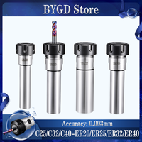 ER Extension Rod Accuracy 0.003 C16 C20 C25 C32 C40 ER16 ER20 ER25 ER32 ER40 BT ER Extension Rod tool holder bracket tool collet