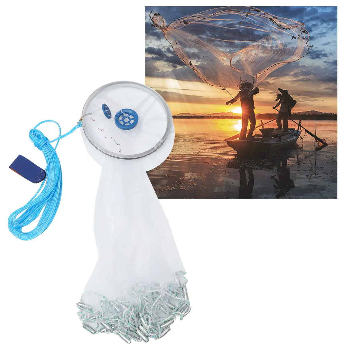 

Сачок для рыбалки 3,6 м, телескопический, портативный, для ловли креветок, крабов, раков, мальков, омаров, для пресной и соленой воды