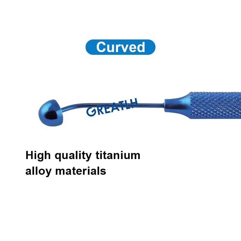 GREATLH Ophthalmic Flap Smoother Curved Eye Surgical Tool Ophthalmic Instrument