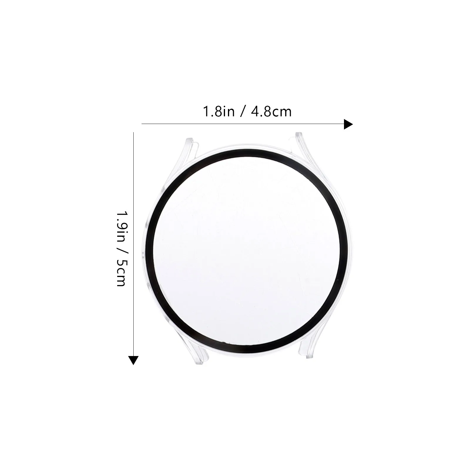 5Pcs 시계 화면 보호기 강화 유리 Pc 범퍼 프레임 44mm 풀 커버리지 보호 필름 스크래치 방지 시계 프레임