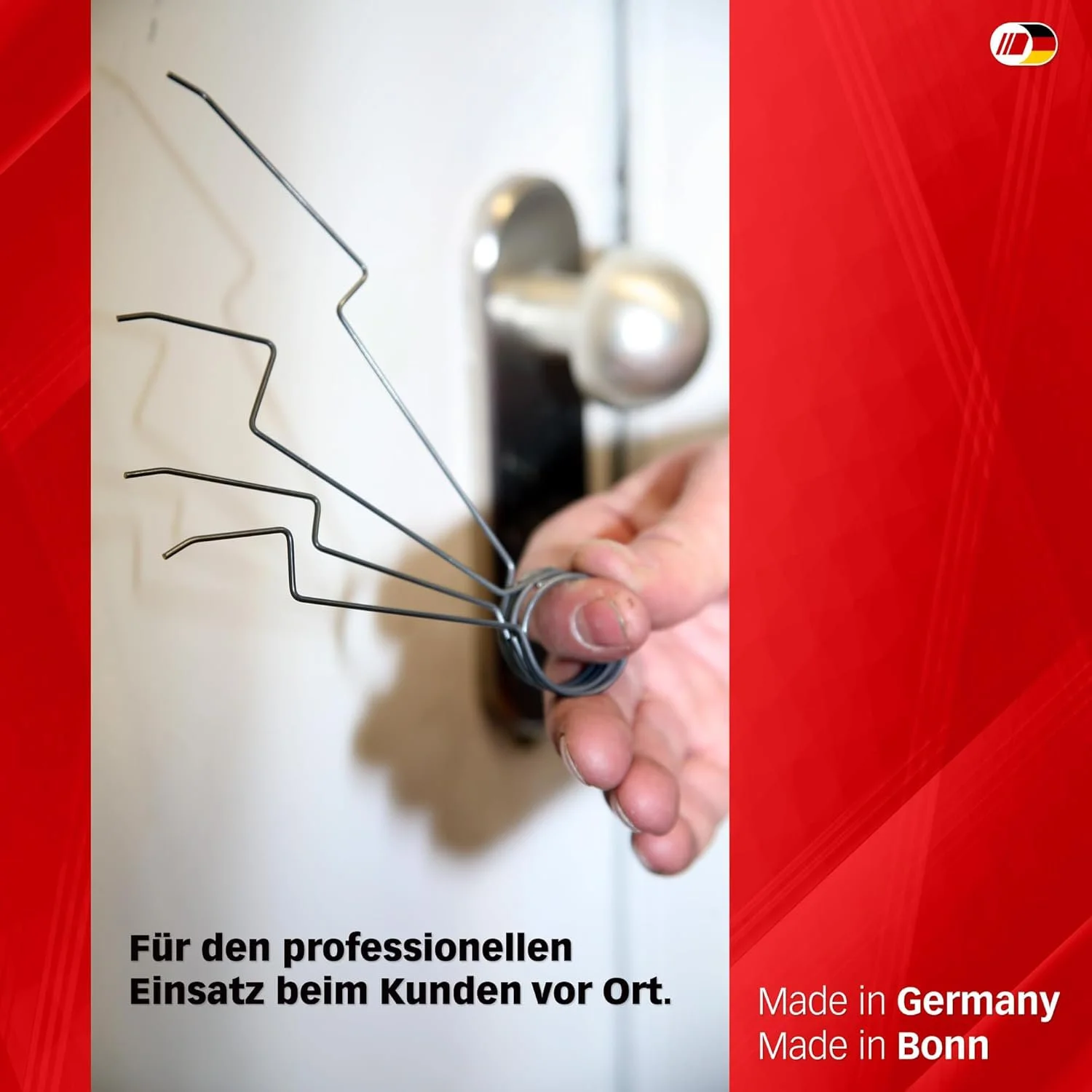 4-piece high-quality locksmith tool kit with hooks suitable for beginners to practice locksmith training, disassembly and pickin