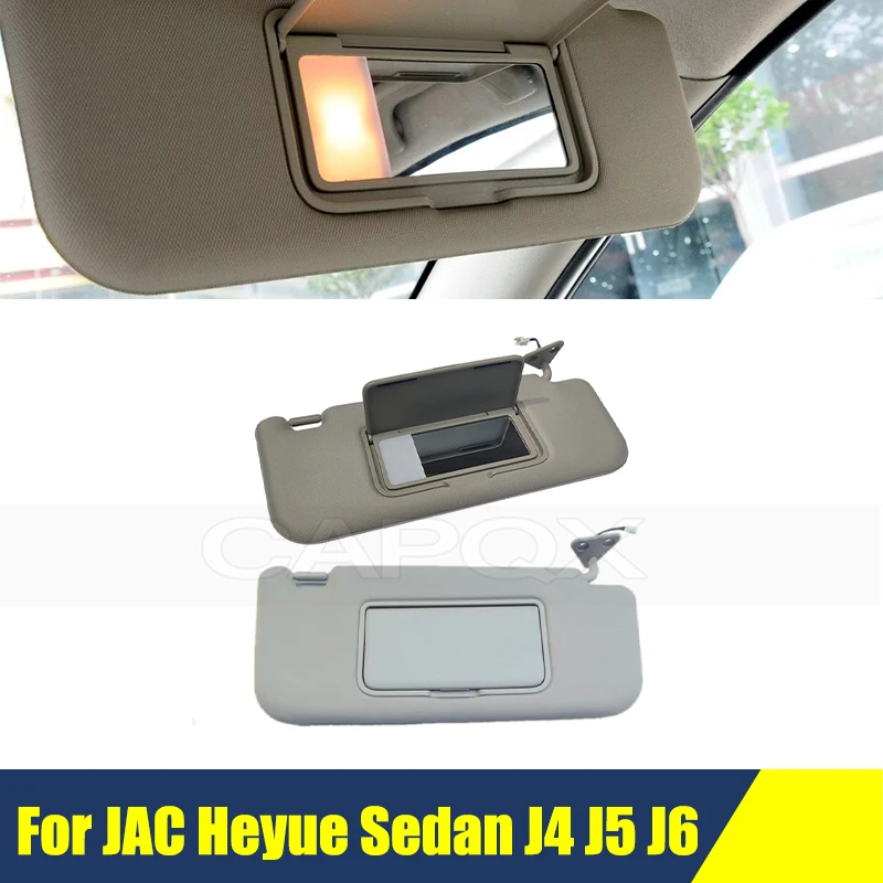 Sun Visor For JAC Heyue Sedan J4 J5 J6 Side Shade Sunvisor With Mirror Sunshade Cover Shade Sun Visor