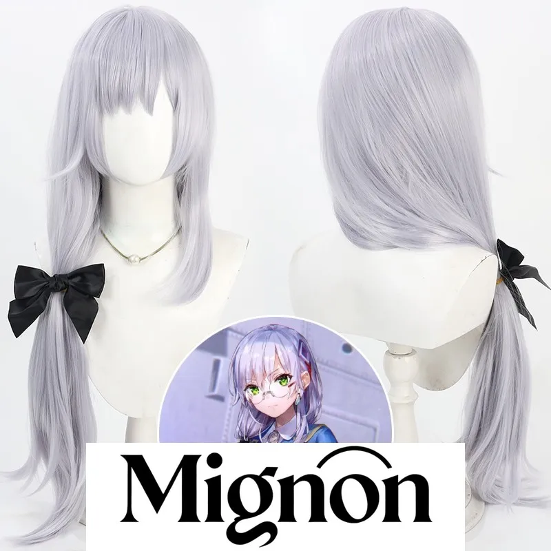 

Heaven Burns Red Izumi Yuki cosplay wig gray blue long hair scalp Halloween gift