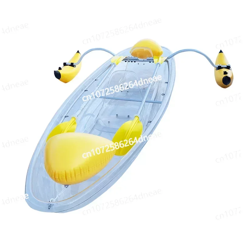 

Transparent Vessel Double Boat Water Kayak Canoe Transparent Boat Internet Celebrity Glass Boat Kayak SUP Surfing PC