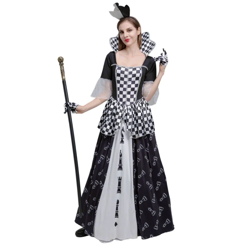 costumes-de-cosplay-alice-wonderland-poker-queen-robe-de-vampire-de-conte-nickel-e-d'halloween-piece-d'Echecs-imprimee-blanche-et-noire