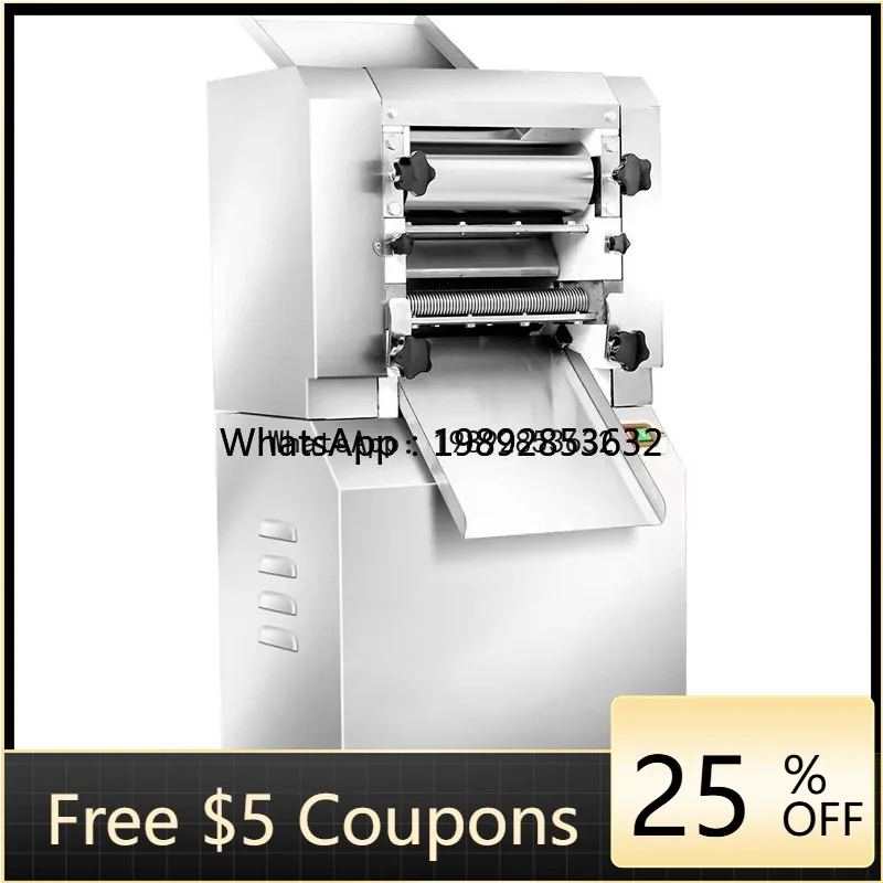 

JX Commercial Noodle Maker Large Capacity Fully Automatic Dough Rolling Machine 304 Stainless Steel Dough Roller Dumpling