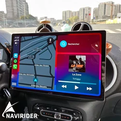 13inch Android 14 Car Radio For Mercedes Benz Smart 453 2014-2020 Multimedia Player Carplay BT GPS Video Player Audio Navigation