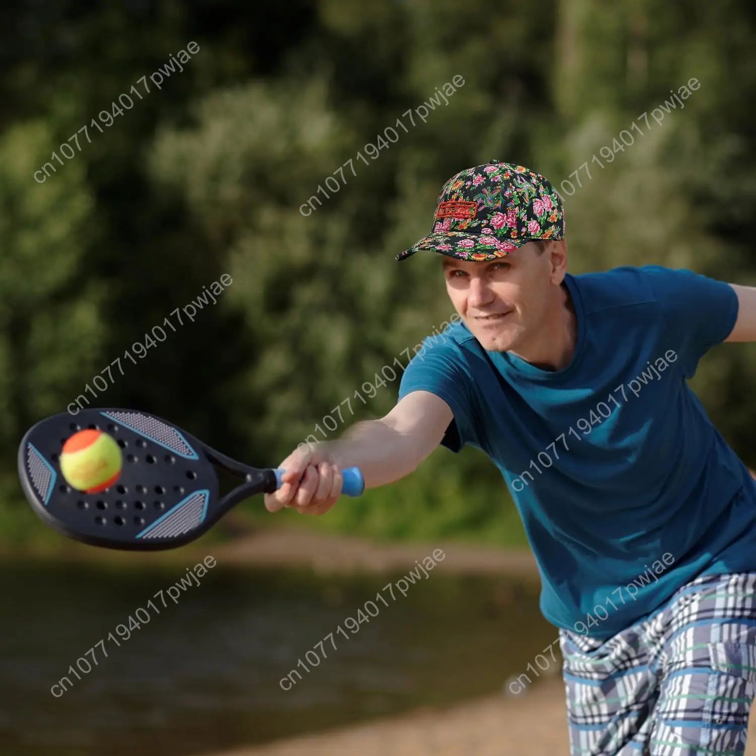 MAZEL baseballpet met printpatroon voor dames - Klassieke verstelbare prestatiehoed voor heren voor hardlooptrainingen in de zomer