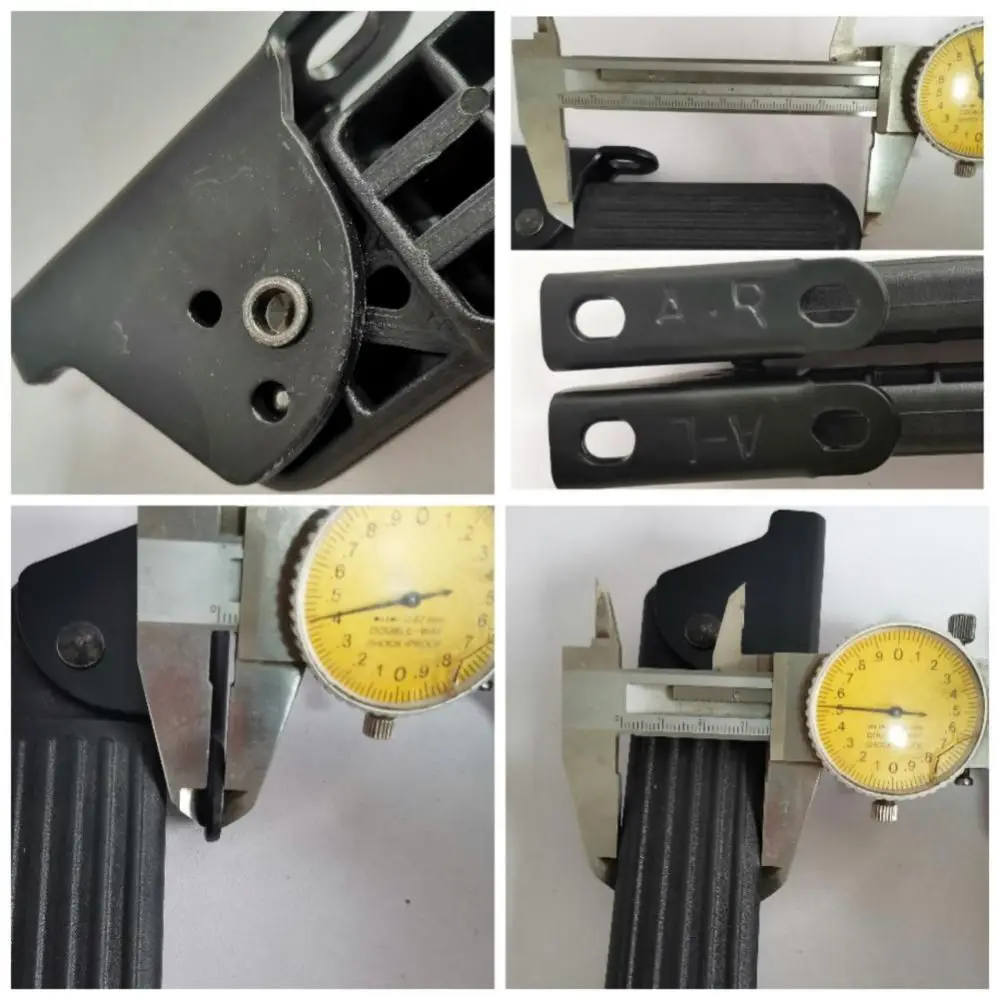 1 Para Czarnych Stabilnych Pedałów Tylnej Roweru Wygodne Antykorozyjne Uniwersalne Plastikowe Pedały Tylnej Roweru Składany Rower