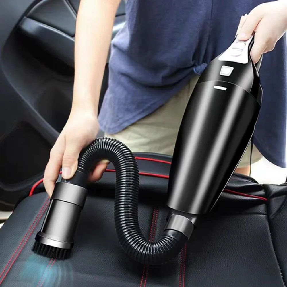 Wired handheld car vacuum cleaner, high suction portable car vacuum cleaner, suitable for light cleaning in cars/offices/homes