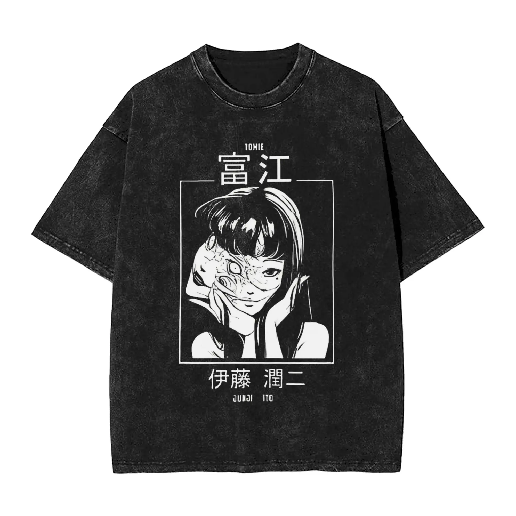 Junji Ito Horror Japan Guro Anime Manga T-Shirt Summer Y2K T Shirts Cotton Trending Tshirt For Men Short Sleeve Design Clothing