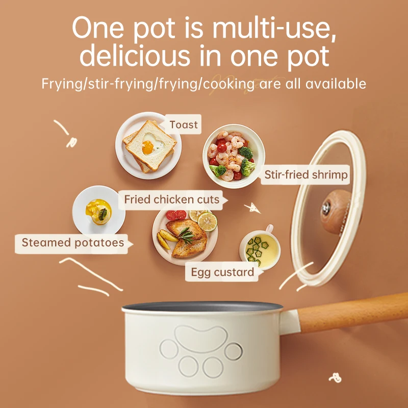 LAN MI DunDun milk pot, non-stick pot, household baby food pot, medical stone baby frying and steaming integrated pot