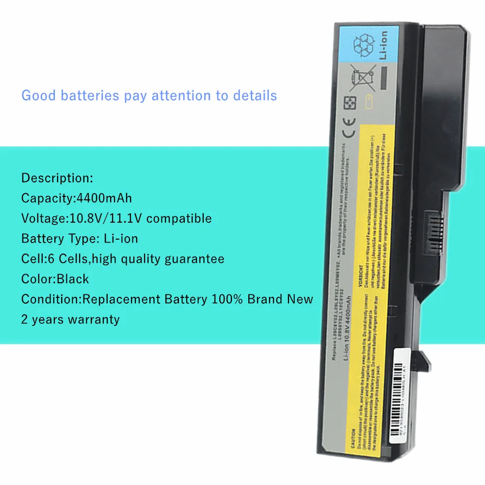 Notebook batteries Laptop battery for Lenovo B470 G460 G460A G460L G560 V360 V370 V470 Z460 Z465 Z560 Z565 , LO9L6Y02 LO9S6Y02