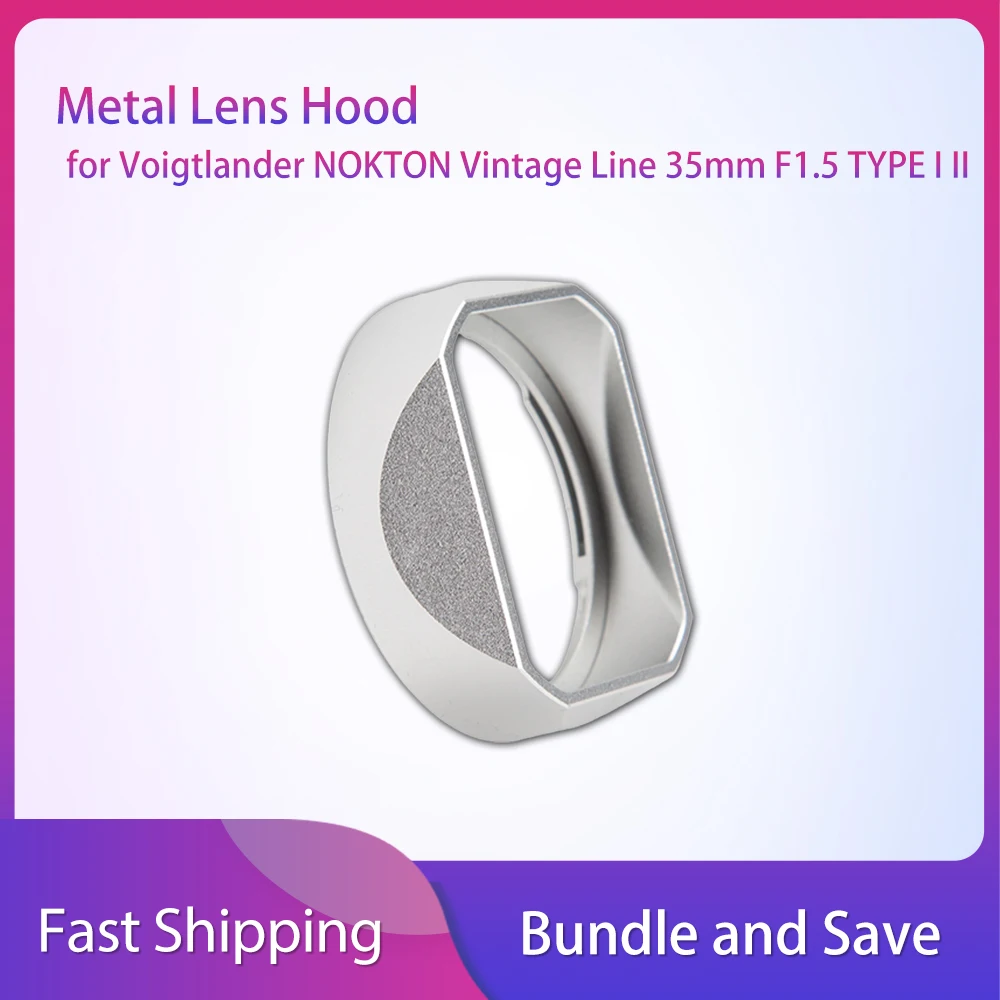 

For Voigtlander NOKTON Vintage Line 35mm F1.5 TYPE I II Metal Lens Hood Lens Hood Lens Shade Camera Accessories